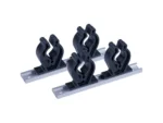 Sea-Dog Track Rod Holder - 7" Tracks - 4 Rod Clips