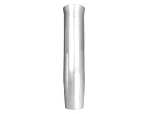 Tigress Weld On Aluminum Flared Rod Holder w/o Blade Mill Finished 10"