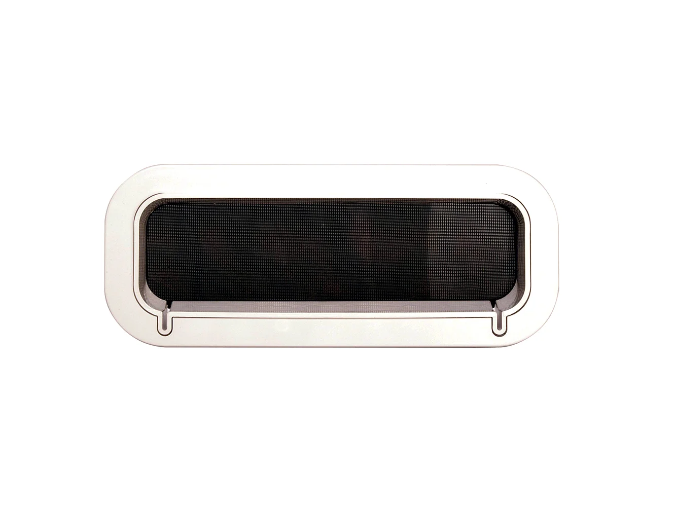 Beckson Drain Port - 4" x 14" x 2"-Depth - White/Clear