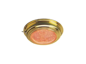 Sea-Dog Brass LED Day/Night Dome Light - 5" Lens