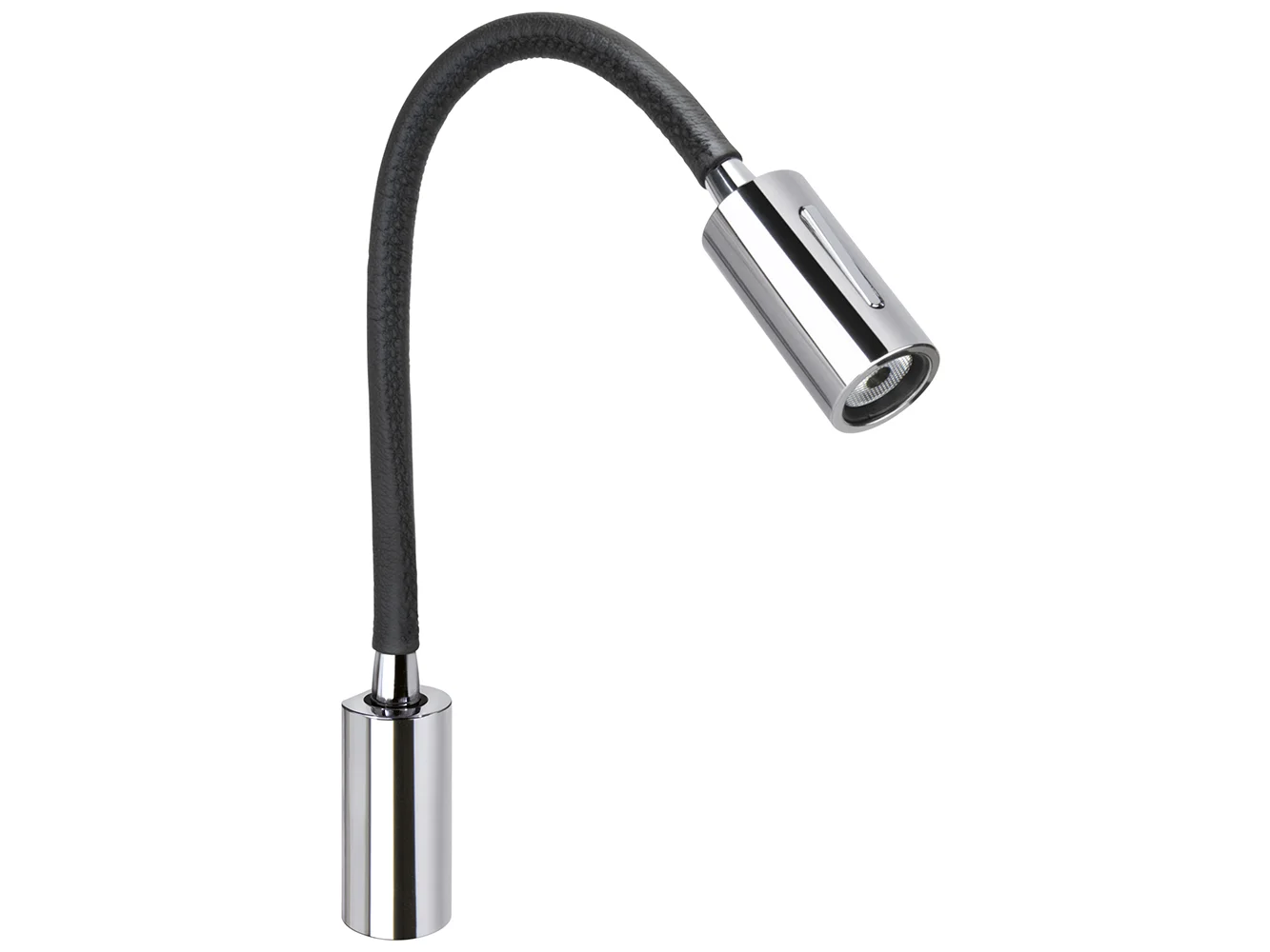 Quick Audrey WL Wall Light w/USB & Switch Daylight Black Neopreme Chrome