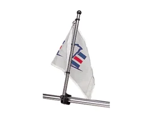 Sea-Dog Stainless Steel Rail Mount Flagpole - 17"