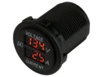 Sea-Dog Round Voltage & Amp Meter - 6V-30V & 0 Amp - 10 Amp Meter