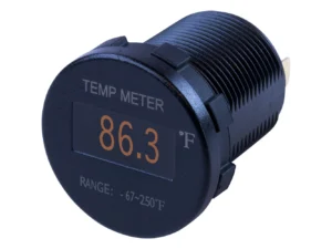 Sea-Dog Round OLED Temperature Meter Fahrenheit w/6' Lead