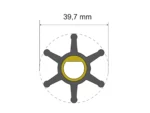 Albin Group Premium Impeller Kit - 39.7 x 12 x 19.2mm - 6 Blade - Single Flat Insert