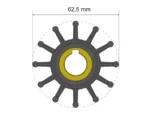 Albin Group Premium Impeller Kit 62.5 x 16 x 32mm - 12 Blade - Key Insert