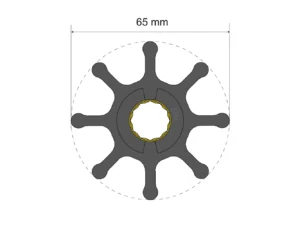 Albin Group Premium Impeller Kit 65 x 16 x 37mm - 8 Blade - Spline Insert