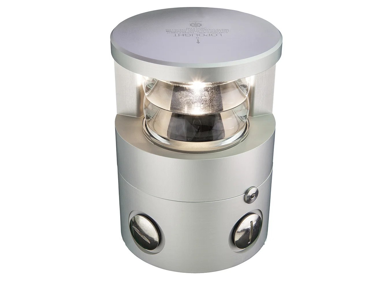 Lopolight 225° Double Masthead Light - 6NM - Silver Housing