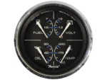 Faria Chesapeake Black 4" Multifunction Gauge