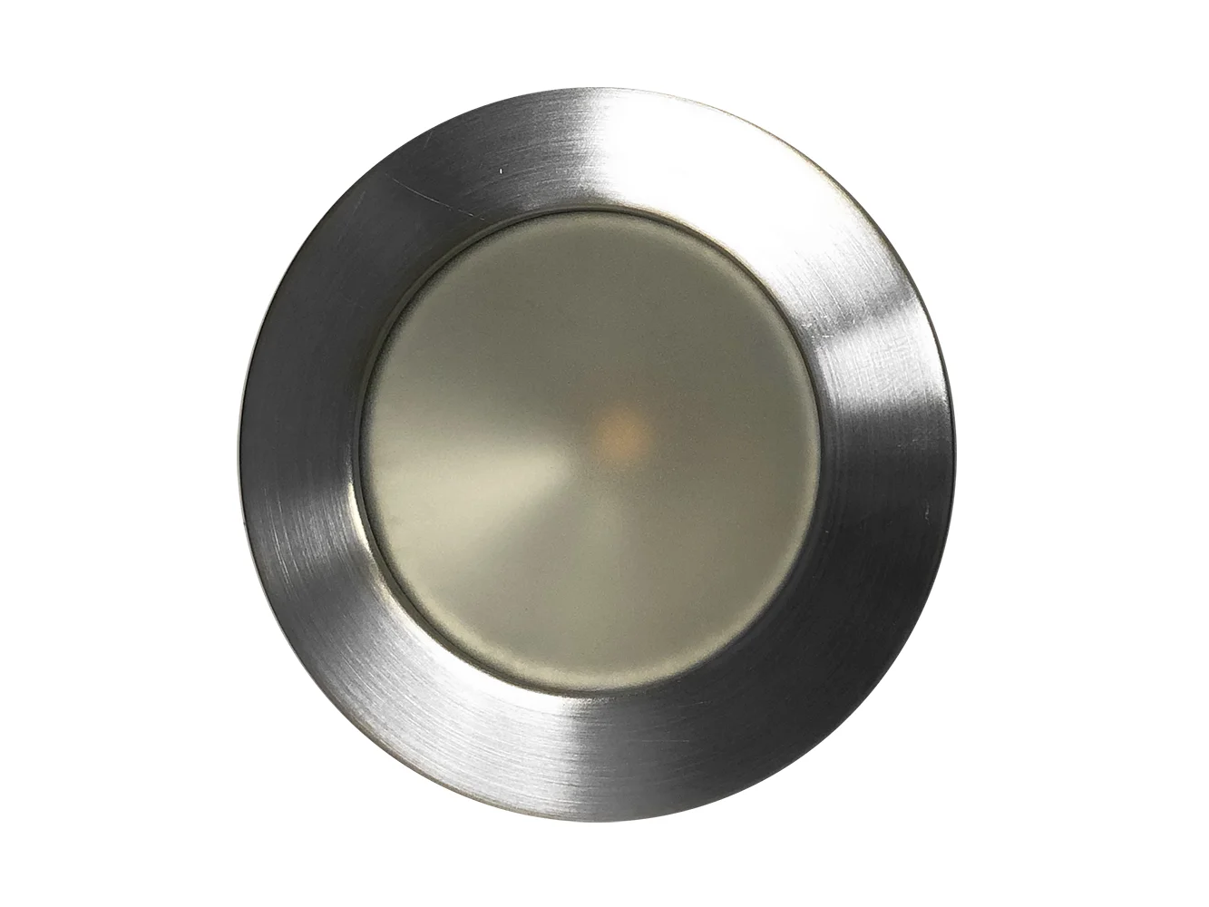 Lunasea Gen 3 Indoor/Outdoor Recessed 3.5” LED Light - 2700K 85 CRI Dimmable COB LED - Warm White/Brushed SS Bezel