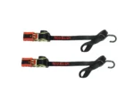 Rod Saver Mini Retractable Tie Down w/Soft Hook - 50" - Pair