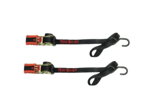 Rod Saver Mini Retractable Tie Down w/Soft Hook - 50" - Pair