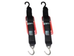 Rod Saver Paddle Buckle Trailer Tie-Down w/Vinyl Pad - 2" x 2' - Pair