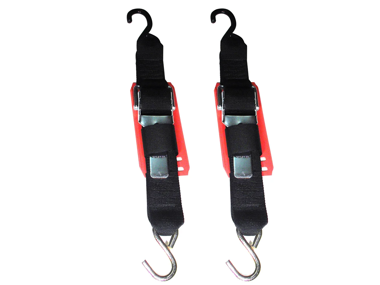 Rod Saver Paddle Buckle Trailer Tie-Down w/Vinyl Pad - 2" x 2' - Pair
