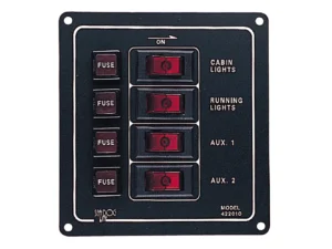 Sea-Dog Aluminum Switch Panel - Vertical - 4 Switch