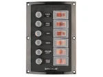 Sea-Dog Splash Guard Circuit Breaker Panel - 6 Circuit