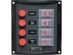 Sea-Dog Splash Guard Switch Panel Vertical - 4 Switch