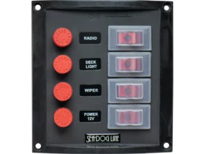 Sea-Dog Splash Guard Switch Panel Vertical - 4 Switch