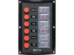 Sea-Dog Splash Guard Switch Panel Vertical - 6 Switch