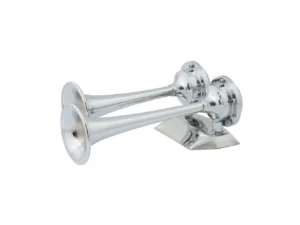 Marinco 12V Chrome Plated Dual Trumpet Mini Air Horn
