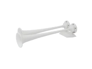Marinco 12V White Epoxy Coated Dual Trumpet Air Horn