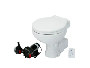 Johnson Pump AquaT Toilet Silent Electric Compact - 12V w/Pump