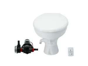 Johnson Pump AquaT Toilet Silent Electric Comfort - 12V w/Pump