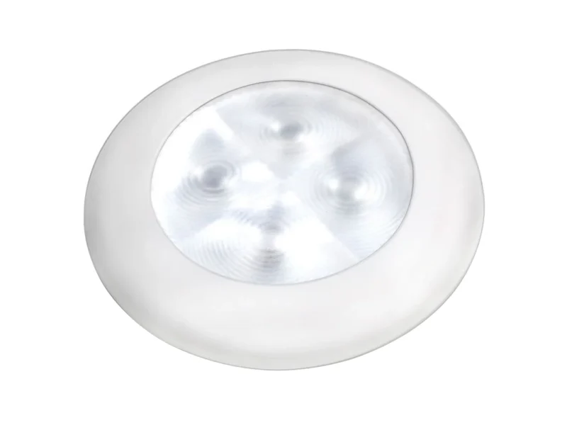 Hella Marine Courtesy Light - Warm White w/White Rim