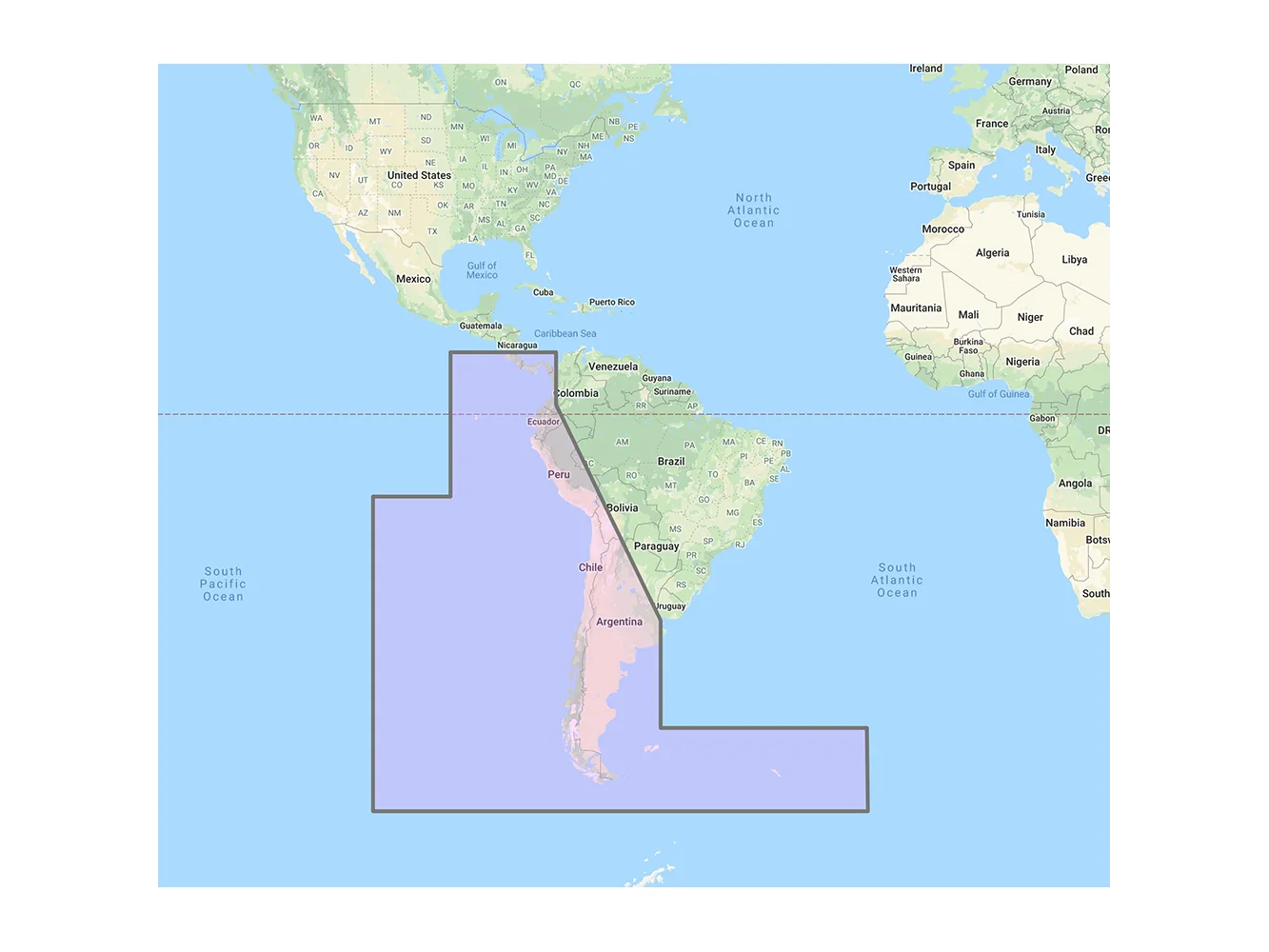 Furuno South America West Coast - Costa Rica to Chile to Falklands Vector Charts - Unlock Code
