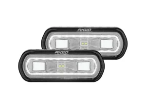 RIGID Industries SR-L Series Surface Mount Spreader Light - Black Housing - White Halo