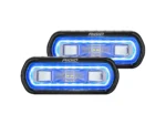 RIGID Industries SR-L Series Surface Mount Spreader Light - Black Housing - Blue Halo