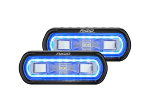 RIGID Industries SR-L Series Surface Mount Spreader Light - Black Housing - Blue Halo