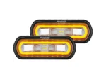 RIGID Industries SR-L Series Surface Mount Spreader Light - Black Housing - Amber Halo
