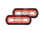 RIGID Industries SR-L Series Surface Mount Spreader Light - Black Housing - Red Halo