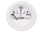 Faria Dress White 2" Cylinder Head Temperature Gauge (60 - 220° F)