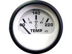 Faria Euro White 2" Cylinder Head Temperature Gauge (60 - 220° F)