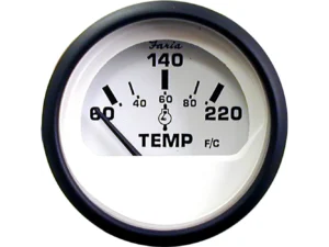 Faria Euro White 2" Cylinder Head Temperature Gauge (60 - 220° F)