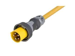 Marinco 100 Amp 120/208V 4-Pole, 5-Wire Shore Power Cable - No Neutral Wire - One-Ended Male Only Cord - Blunt Cut - 100'