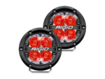 RIGID Industries 360-Series 4" LED Off-Road Spot Beam w/Red Backlight - Black Housing