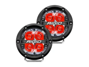RIGID Industries 360-Series 4" LED Off-Road Spot Beam w/Red Backlight - Black Housing