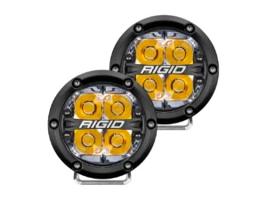 RIGID Industries 360-Series 4" LED Off-Road Spot Beam w/Amber Backlight - Black Housing