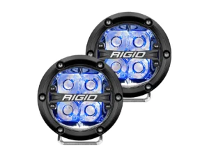 RIGID Industries 360-Series 4" LED Off-Road Spot Beam w/Blue Backlight - Black Housing