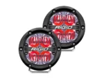 RIGID Industries 360-Series 4" LED Off-Road Fog Light Drive Beam w/Red Backlight - Black Housing