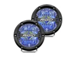 RIGID Industries 360-Series 4" LED Off-Road Fog Light Drive Beam w/Blue Backlight - Black Housing