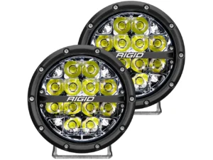 RIGID Industries 360-Series 6" LED Off-Road Fog Light Spot Beam w/White Backlight - Black Housing