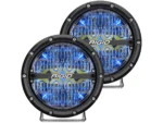 RIGID Industries 360-Series 6" LED Off-Road Fog Light Spot Beam w/Blue Backlight - Black Housing