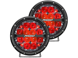 RIGID Industries 360-Series 6" LED Off-Road Fog Light Spot Beam w/Red Backlight - Black Housing
