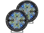 RIGID Industries 360-Series 6" LED Off-Road Fog Light Drive Beam w/Blue Backlight - Black Housing