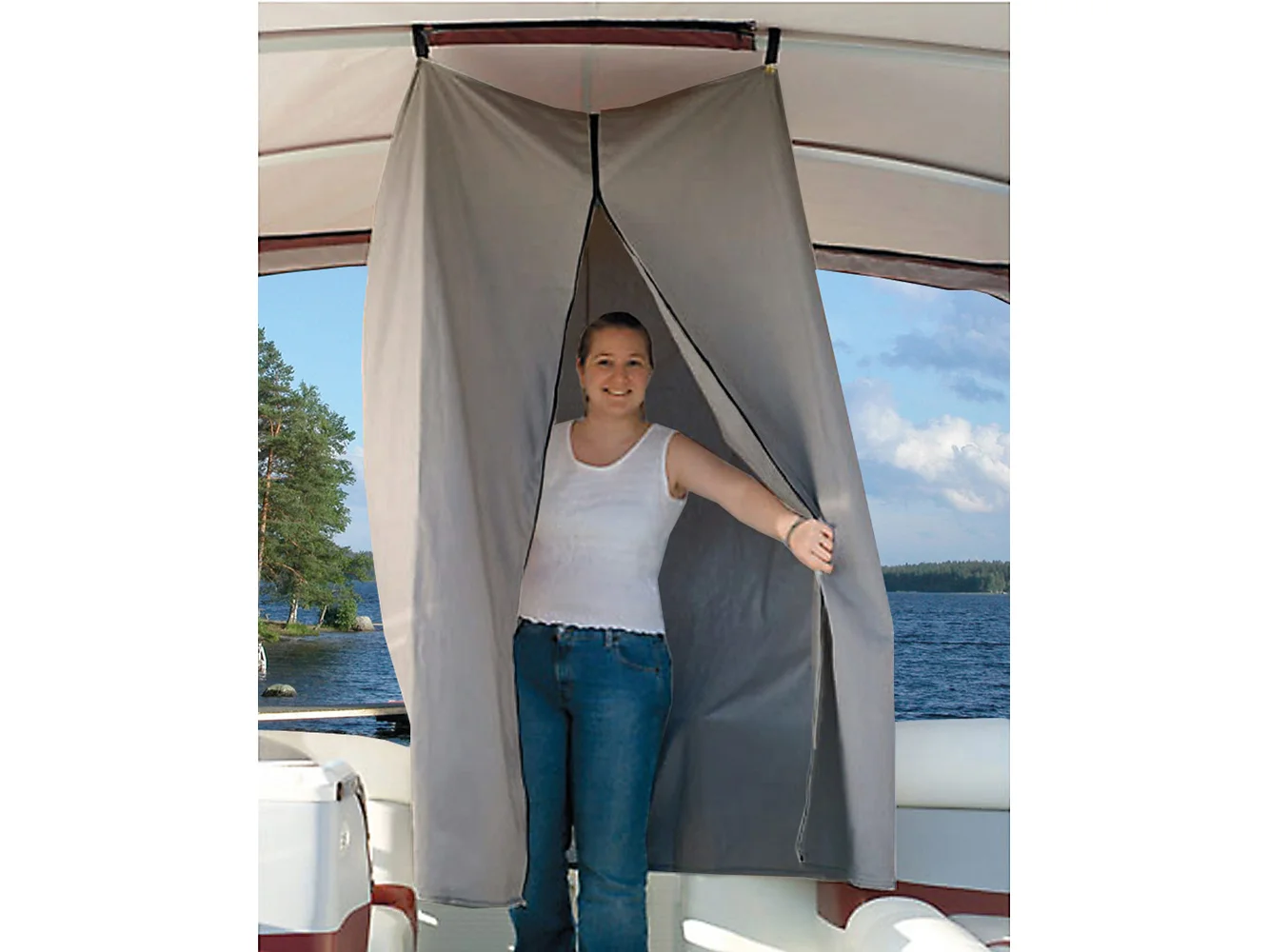 Taylor Made Easy-Up Privacy Partition - Grey