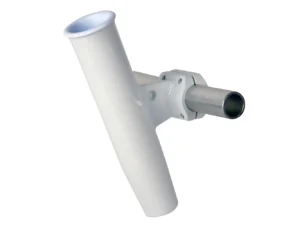 C. E. Smith Aluminum Horizontal Clamp-On Rod Holder 1-5/16" OD White - Powdercoat w/Sleeve